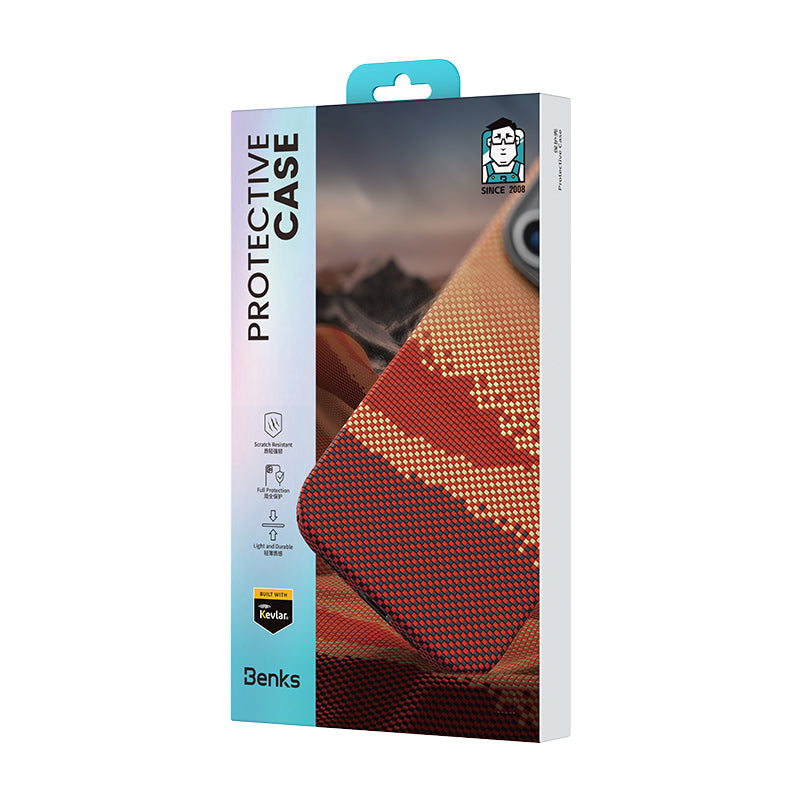 Benks GoldenTide ArmorAir 600D iPhone 16 Pro M-safe Kevlar Kılıf Benks GoldenTide ArmorAir 600D iPhone 16 Pro M-safe Kevlar Kılıf